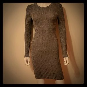 Gray long sleeve dress